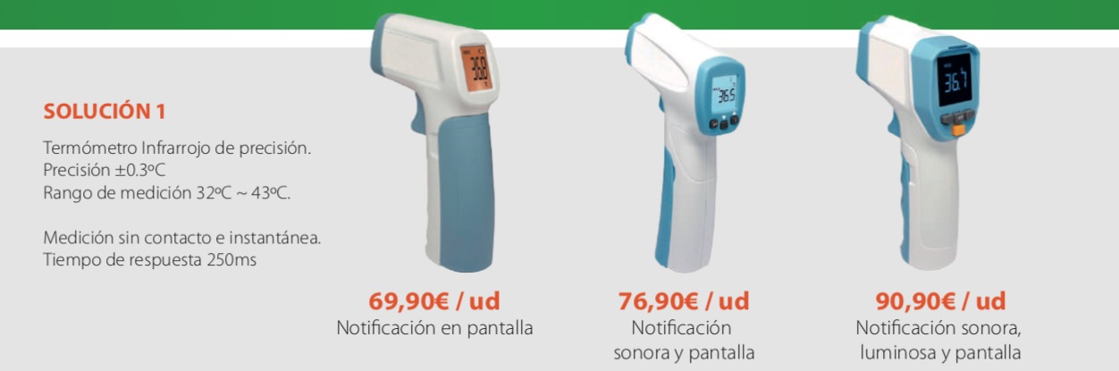 Termómetro infrarrojo