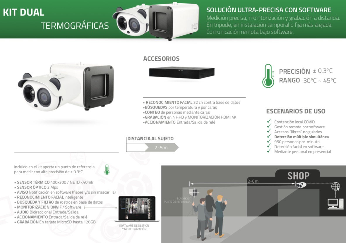 Kit Dual Cámara termográficas con software